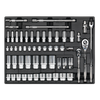 Premier Socket Set with Tool Tray 3/8" & 1/2"Sq Drive 55pc