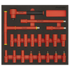 Premier Insulated Socket Set with Tool Tray 3/8"Sq Drive 20pc - VDE Approved