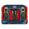 Ratchet Strap & Bungee Cord Set 6pc