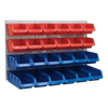 Bin & Panel Combination 24 Bins - Red/Blue