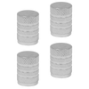 Aluminium Valve Cap 4pc - Silver Anodised