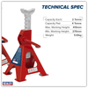 Ratchet Type Axle Stands (Pair) 2 Tonne Capacity per Stand