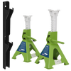 Axle Stand & Axle Stand Storage Rack Combo 3 Tonne - Hi-Vis Green