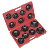 Oil Filter Cap Wrench Set 15pc