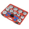 Oil Filter Cap Wrench Set 19pc