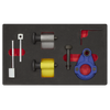 Diesel Engine Timing Tool Kit 1.2D/1.4D/1.6D/2.0D - for VAG, Ford & Mitsubishi - Belt Drive