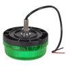 SMD LED Rotating Flashing Warning Beacon with 12mm Bolt Fixing - Green 12/24V