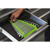 Premier Reverse Spanner Rack Capacity 15 Spanners - Hi-Vis Green