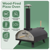 Dellonda Wood-Fired Pizza Oven 14" - Black