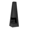 Dellonda Chiminea, Wood Burner, Heater for Outdoors W45cm x H150cm - Black Steel