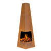 Dellonda Chiminea, Wood Burner, Heater for Outdoors W45cm x H150cm, Corten Steel