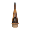 Dellonda Outdoor/Garden/Patio Conical Chiminea, Fireplace, Fire Pit, Heater, H127cm - Corten Steel