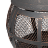 Dellonda Deluxe 360° Chiminea/Fire Pit/Outdoor Heater - Antique Bronze Finish - DG112
