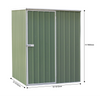 Dellonda Galvanized Steel Storage Shed with Pent Style Roof 151 x 151 x 200cm - Green