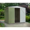 Dellonda Galvanized Steel Storage Shed with Apex Style Roof 230 x 230 x 220cm - Green