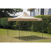 Dellonda Premium 2x2m Pop-Up Gazebo, Heavy Duty, PVC Coated, Water-Resistant Fabric, Supplied with Carry Bag, Rope, Stakes & Weight Bags - Beige Canopy