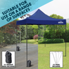 Dellonda Premium 3 x 3m Pop-Up Gazebo, PVC Coated, Water-Resistant Fabric, Supplied with Carry Bag, Rope, Stakes & Weight Bags - Blue Canopy