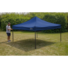 Dellonda Premium 3 x 3m Pop-Up Gazebo, PVC Coated, Water-Resistant Fabric, Supplied with Carry Bag, Rope, Stakes & Weight Bags - Blue Canopy