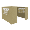 Dellonda Premium Gazebo/Marquee Side Walls/Doors/Windows, Fits 3 x 3m Models - Beige