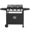 Dellonda 4 Burner Gas BBQ Grill with Piezo Ignition & Thermometer