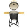 Dellonda Deluxe 22"(56cm) Ceramic Kamado Style BBQ with Wheeled Stand