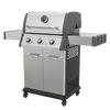 Dellonda 3 Burner Deluxe Gas BBQ Grill with Piezo Ignition & Thermometer - Stainless Steel