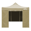 Dellonda Premium 2x2m Pop-Up Gazebo & Side Walls, PVC Coated, Water-Resistant Fabric, Supplied with Carry Bag, Rope, Stakes & Weight Bags - Beige
