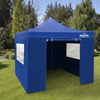 Dellonda Premium 2x2m Pop-Up Gazebo & Side Walls, PVC Coated, Water-Resistant Fabric, Supplied with Carry Bag, Rope, Stakes & Weight Bags - Blue