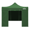 Dellonda Premium 3x3m Pop-Up Gazebo & Side Walls, PVC Coated, Water-Resistant Fabric with Carry Bag, Rope, Stakes & Weight Bags - Green