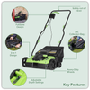 Dellonda 2-in-1 Electric Scarifier & Rake 1500W/230V