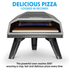 Dellonda Gas Pizza Oven with Water-Resistant Cover/Carry Bag & 12" Pizza Peel