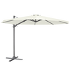 Dellonda Cantilever Parasol with 360° Rotation, Tilt & Cover 3m - Cream