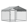 Dellonda Galvanised Steel Dog Kennel with Roof Cover & Chain Link Fencing