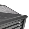 Dellonda 89cm Square Outdoor Fire Pit, Black