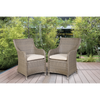 Dellonda Chester Rattan Wicker Outdoor Garden Dining Chairs 2pc