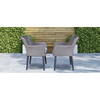 Dellonda Buxton Rattan Wicker Outdoor Chairs Set 2pc