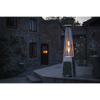 Dellonda 13kW Pyramid Gas Patio Heater 13kW Commercial/Garden Use - Stainless Steel