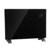 Baridi Electric Glass Panel Heater, 1500W, Thermostat Controlled 24Hr 7 Day Timer, Wi-Fi Enabled, Remote Control, Black - DH137