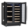 Baridi 40 Bottle/120 Can Under-Counter/Freestanding Dual Zone Wine Fridge & Cooler 60cm