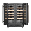 Baridi 40 Bottle/120 Can Under-Counter/Freestanding Dual Zone Wine Fridge & Cooler 60cm