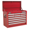 Superline PRO® Topchest 10 Drawer - Red - AP33109