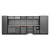 Superline PRO® Storage System with Pressed Wood Worktop 4.92m - APMSSTACK15W