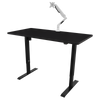 Dellonda Single Motor Ultra-Quiet Adjustable-Height Electric Sit/Stand Desk - Black Desktop - DH38