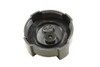 Direct Replacement Coolant Expansion Header Tank Cap for Defender Tdi, black plastic automotive radiator reservoir cap with internal components visible.