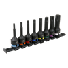 Premier TRX-Star* Impact Socket Bit Set 1/2"Sq Drive 8pc - AK56002