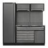 Superline PRO® Storage System with Stainless Steel Worktop 1.96m - APMSSTACK09SS