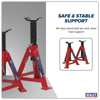 Axle Stands (Pair) 5 Tonne Capacity per Stand - AS5000