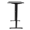 Dellonda Single Motor Ultra-Quiet Adjustable-Height Electric Sit/Stand Desk - Carbon Fibre Effect Desktop - DH243