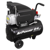 24L Direct Drive Air Compressor 2hp with 4pc Air Accessory Kit - SAC2420APK