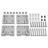 Terrafirma Door Hinge Kit - Front Doors - Natural Aluminium for Defender - GA1131 from JGS4x4